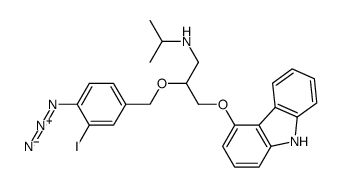 (4-azido-3-iodobenzyl)carazolol结构式