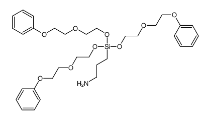 3-[tris[2-(2-phenoxyethoxy)ethoxy]silyl]propan-1-amine Structure