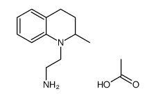 1-Quinolineethylamine, 3,4-dihydro-2-methyl-, acetate Structure
