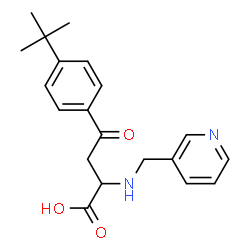 4-(4-(TERT-BUTYL)PHENYL)-4-OXO-2-((3-PYRIDYLMETHYL)AMINO)BUTANOIC ACID结构式