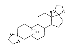 5α,10α-Oxido-3,17-bis-ethylendioxy-19-nor-androstan Structure