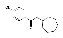 1-(4-chlorophenyl)-2-cycloheptylethanone结构式