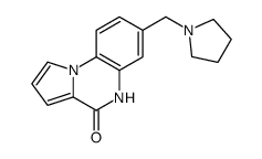 7-(1-Pyrrolidinylmethyl)pyrrolo[1,2-a]quinoxalin-4(5H)-one Structure