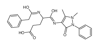 5-[(1,5-dimethyl-3-oxo-2-phenylpyrazol-4-yl)amino]-5-oxo-4-[(2-phenylacetyl)amino]pentanoic acid结构式