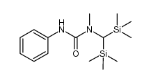 1-(bis(trimethylsilyl)methyl)-1-methyl-3-phenylurea Structure
