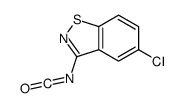 5-chloro-3-isocyanato-1,2-benzothiazole结构式