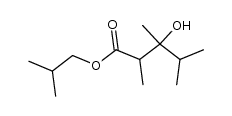 3-hydroxy-2,3,4-trimethyl-valeric acid isobutyl ester Structure