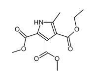 4-O-ethyl 2-O,3-O-dimethyl 5-methyl-1H-pyrrole-2,3,4-tricarboxylate结构式