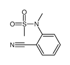 N-(2-cyanophenyl)-N-methylmethanesulfonamide structure