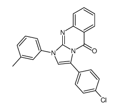3-(4-chlorophenyl)-1-(3-methylphenyl)imidazo[2,1-b]quinazolin-5-one结构式