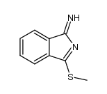 1-imino-3-methylthioisoindolenine结构式