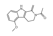 2-acetyl-5-methoxy-1-methylene-1,2,3,4-tetrahydro-β-carboline Structure