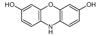 10H-phenoxazine-3,7-diol结构式