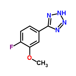 5-(4-FLUORO-3-METHOXYPHENYL)-2H-TETRAZOLE结构式