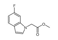 methyl 2-(6-fluoro-1H-indol-1-yl)acetate结构式