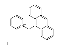 1-(anthracen-9-ylmethyl)pyridin-1-ium,iodide结构式