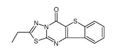2-Ethyl-5H-(1)benzothieno(3,2-d)-1,3,4-thiadiazolo(3,2-a)pyrimidin-5-one Structure