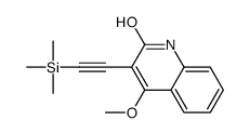 4-methoxy-3-(2-trimethylsilylethynyl)-1H-quinolin-2-one结构式