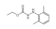 Ethyl 2-(2,6-dimethylphenyl)hydrazinecarboxylate Structure