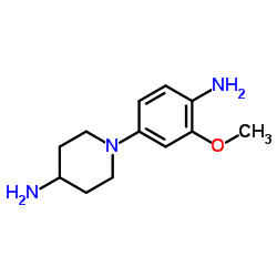 1-(4-Amino-3-methoxyphenyl)-4-piperidinamine结构式