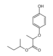 butan-2-yl 2-(4-hydroxyphenoxy)propanoate Structure