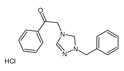 2-(1-benzyl-1,5-dihydro-1,2,4-triazol-1-ium-4-yl)-1-phenylethanone,chloride结构式