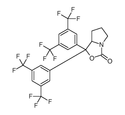 (7aR)-1,1-bis[3,5-bis(trifluoromethyl)phenyl]-5,6,7,7a-tetrahydro pyrrolo[1,2-c]oxazol-3-one Structure