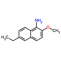 6-ethyl-2-Methoxynaphthalen-1-amine结构式