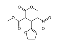 dimethyl 2-[1-(furan-2-yl)-2-nitroethyl]propanedioate结构式