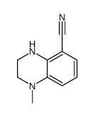 5-Quinoxalinecarbonitrile,1,2,3,4-tetrahydro-1-methyl-(9CI) Structure