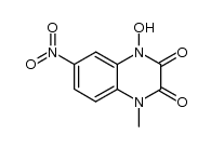 1-hydroxy-4-methyl-7-nitroquinoxaline-2,3-dione Structure