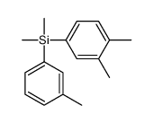 (3,4-dimethylphenyl)-dimethyl-(3-methylphenyl)silane Structure