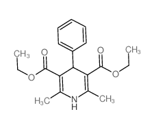 3,5-Pyridinedicarboxylicacid, 1,4-dihydro-2,6-dimethyl-4-phenyl-, 3,5-diethyl ester picture