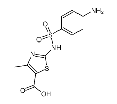 4-methyl-2-sulfanilylamino-thiazole-5-carboxylic acid结构式