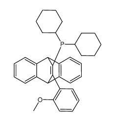 11-Dicyclohexylphosphino-12-(2-methoxyphenyl)-9,10-ethenoanthracene dichloromethane adduct, min. 98 o-MeO KITPHOS Structure