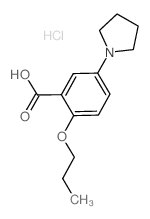 2-Propoxy-5-pyrrolidin-1-yl-benzoic acid hydrochloride Structure