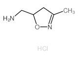 [(3-methyl-4,5-dihydroisoxazol-5-yl)methyl]amine hydrochloride Structure