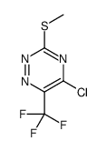 5-chloro-3-methylsulfanyl-6-(trifluoromethyl)-1,2,4-triazine结构式