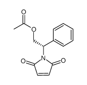 (S)-1-<2-(Acetyloxy)-1-phenylethyl>-1H-pyrrole-2,5-dione Structure