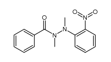 N,N'-dimethyl-N'-(2-nitrophenyl)benzohydrazide结构式