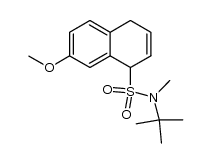 1,4-dihydro-7-methoxy-N-(1',1'-dimethylethyl)-N-methylnaphthalene-1-sulfonamide结构式