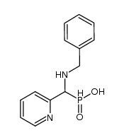 1-benzylamino-1-(2-pyridyl)-methyl-H-phosphinic acid Structure