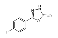 5-(4-氟苯基)-1,3,4-噁二唑-2(3h)-酮结构式