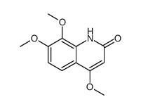 4,7,8-Trimethoxy-1H-quinolin-2-one结构式