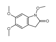 1,5,6-trimethoxyindolin-2-one Structure