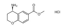 (R)-4-氨基苯并二氢吡喃-6-羧酸甲酯盐酸盐结构式