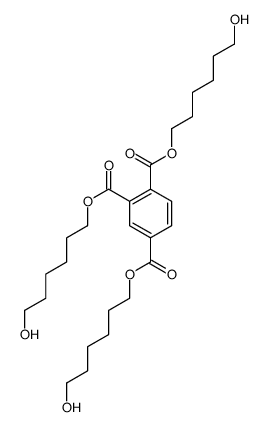 tris(6-hydroxyhexyl) benzene-1,2,4-tricarboxylate结构式