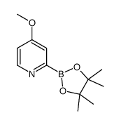 4-methoxy-2-(4,4,5,5-tetramethyl-1,3,2-dioxaborolan-2-yl)pyridine Structure