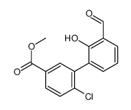methyl 4-chloro-3-(3-formyl-2-hydroxyphenyl)benzoate结构式