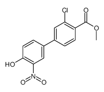 methyl 2-chloro-4-(4-hydroxy-3-nitrophenyl)benzoate Structure